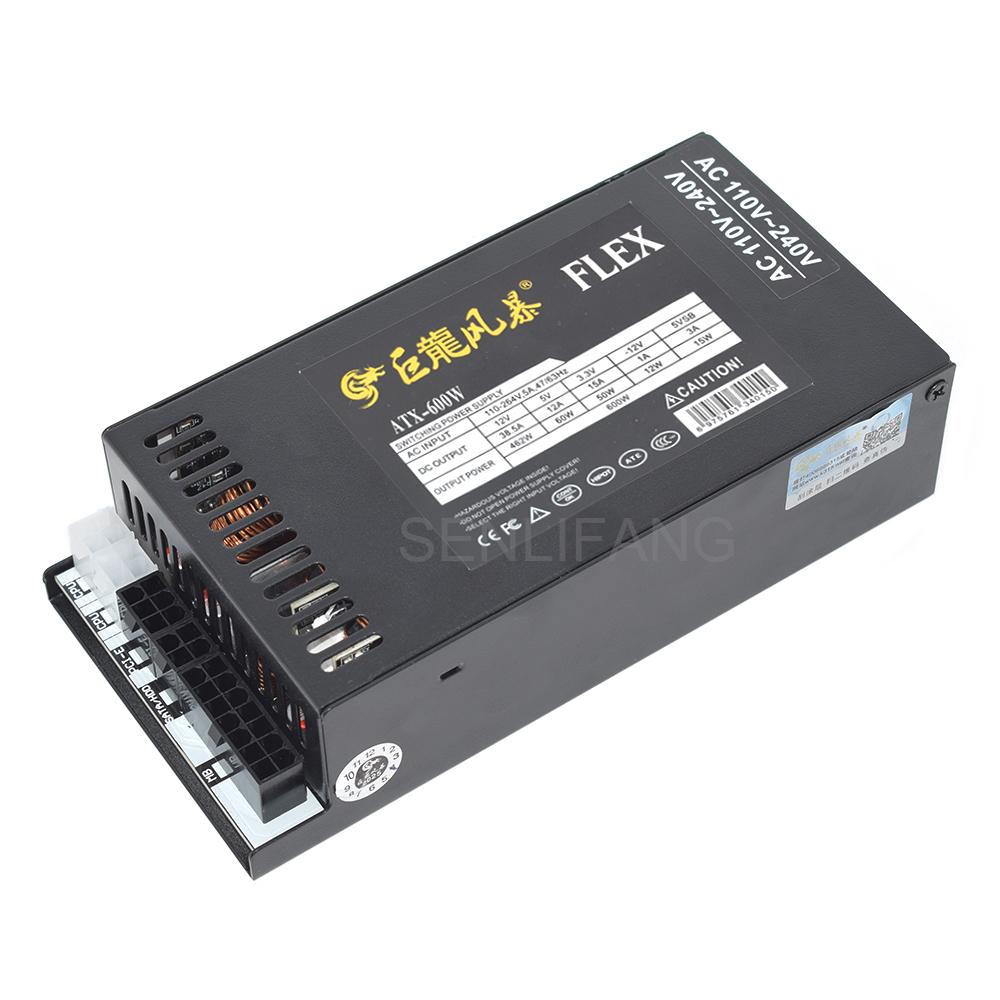 New PC Power Supply 400W 600W  - Flex Atx Power Supply 600W 1U recension och pris